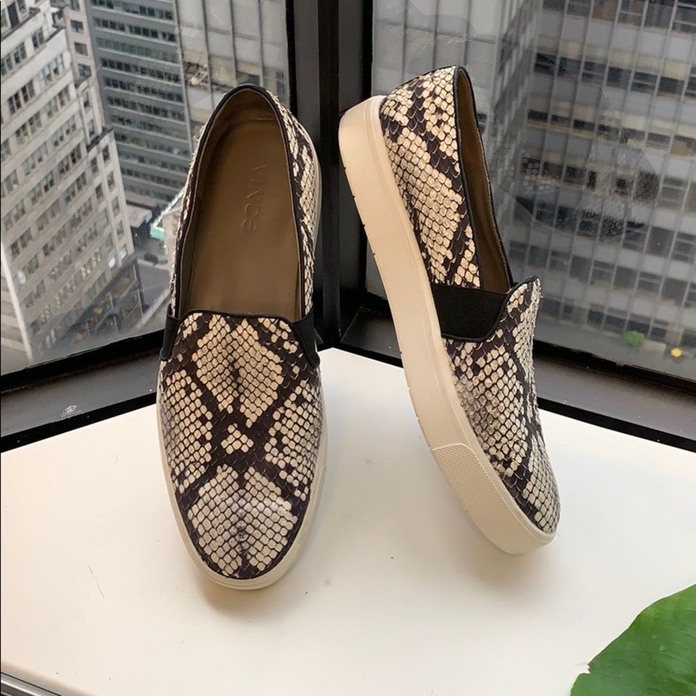 Vince Blair Snake Print Shoes